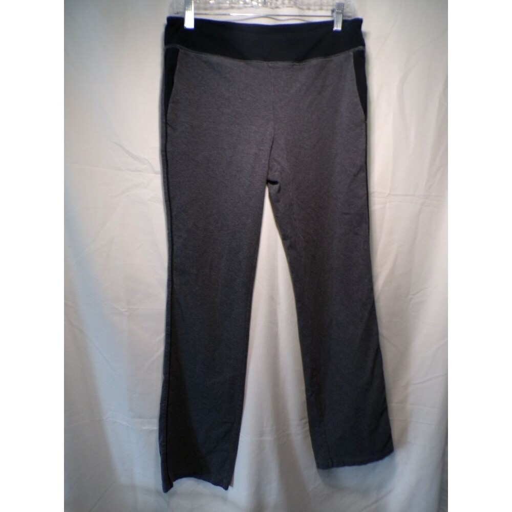 Lauren Ralph Lauren Women's Yoga Leggings Gray Black Bootcut Size M